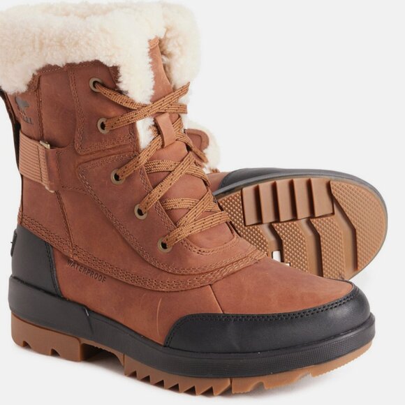 Sorel Tivoli IV Parc Waterproof Snow Boots Women's - Velvet Tan Fur - Picture 1 of 6